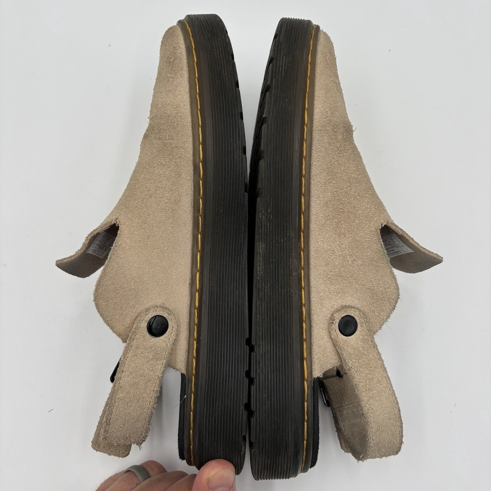 Dr Martens Carlson Savannah Tan Sandals Suede Slingback Mules Women's Size 10 - Picture 6 of 9